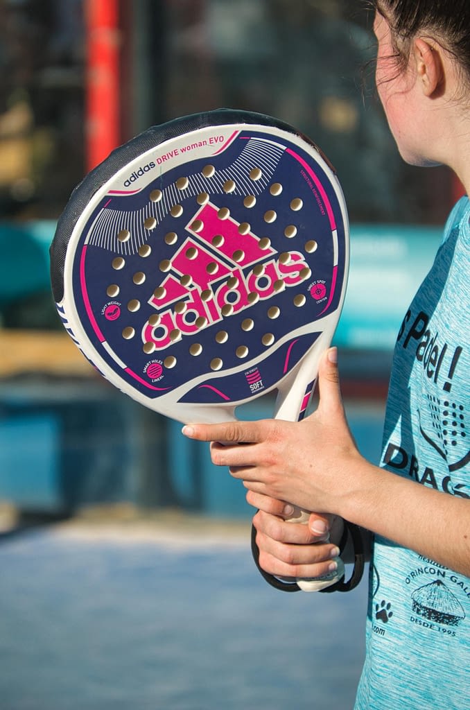 Girl playing Padel