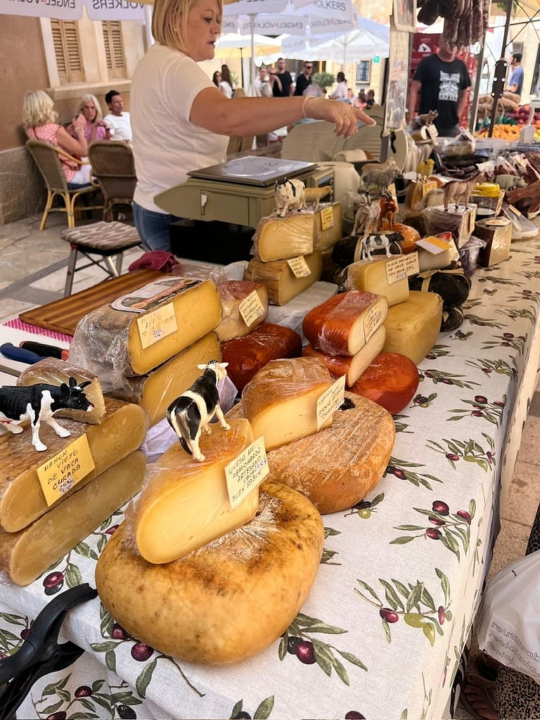 Cheese market stall